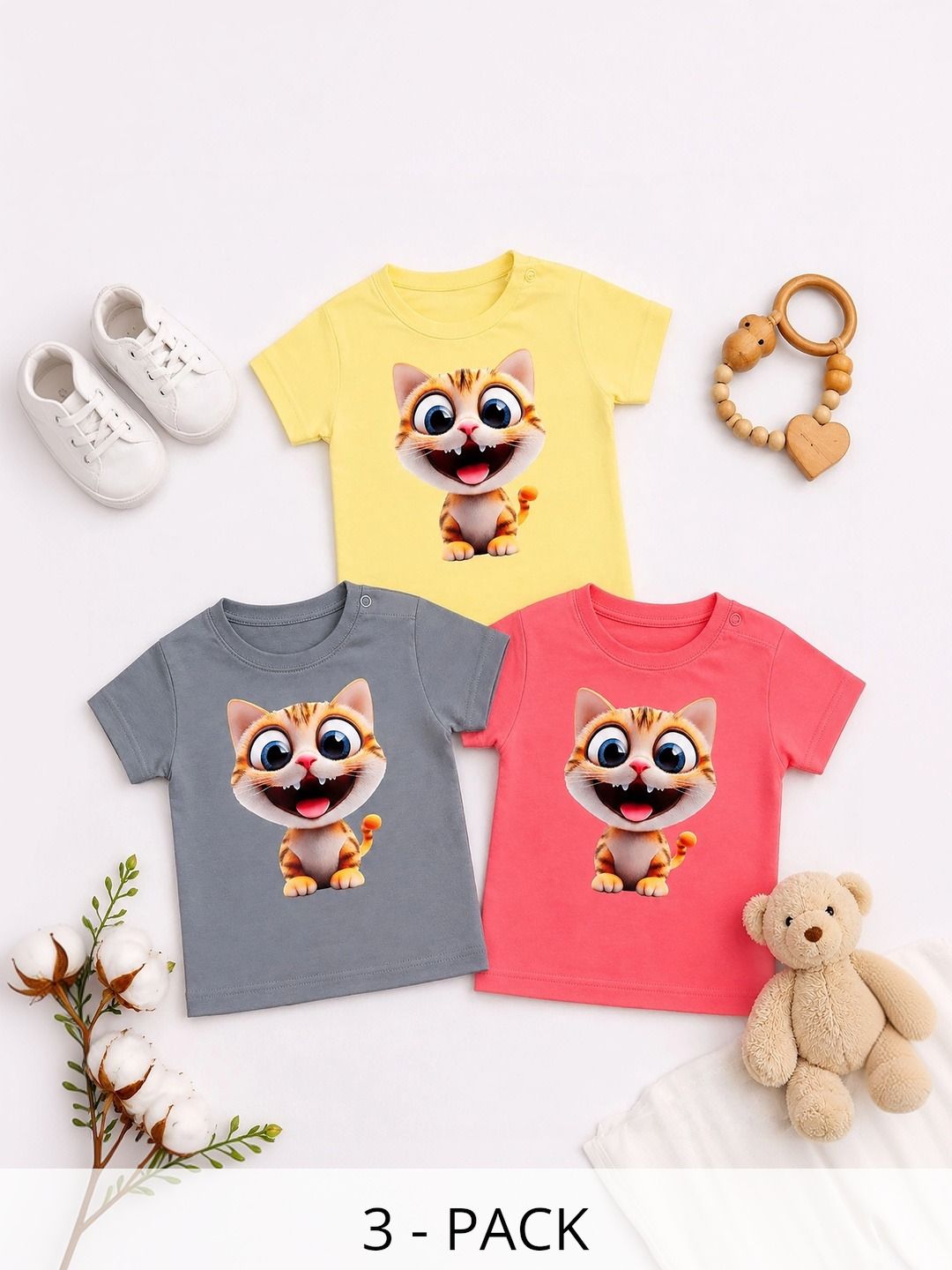 THE MAPLES FASHION Boys 3 Printed T-shirt-picture-51