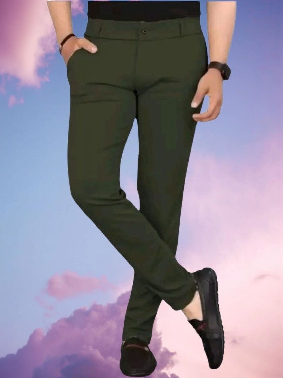 Nitya TrackP Men Smart Slim Fit Trousers-picture-55