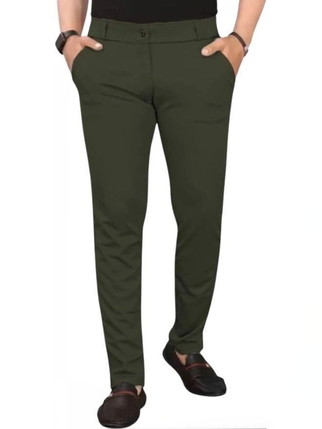 Nitya TrackP Men Smart Slim Fit Trousers-picture-19
