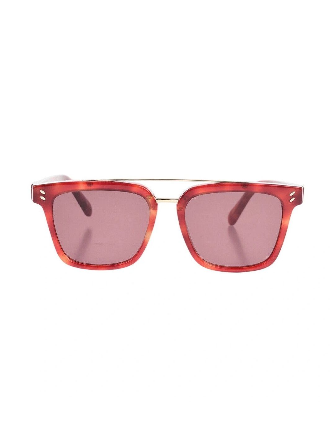 Stella McCartney Men Red Lens & Red Square Sunglasses with-picture-1