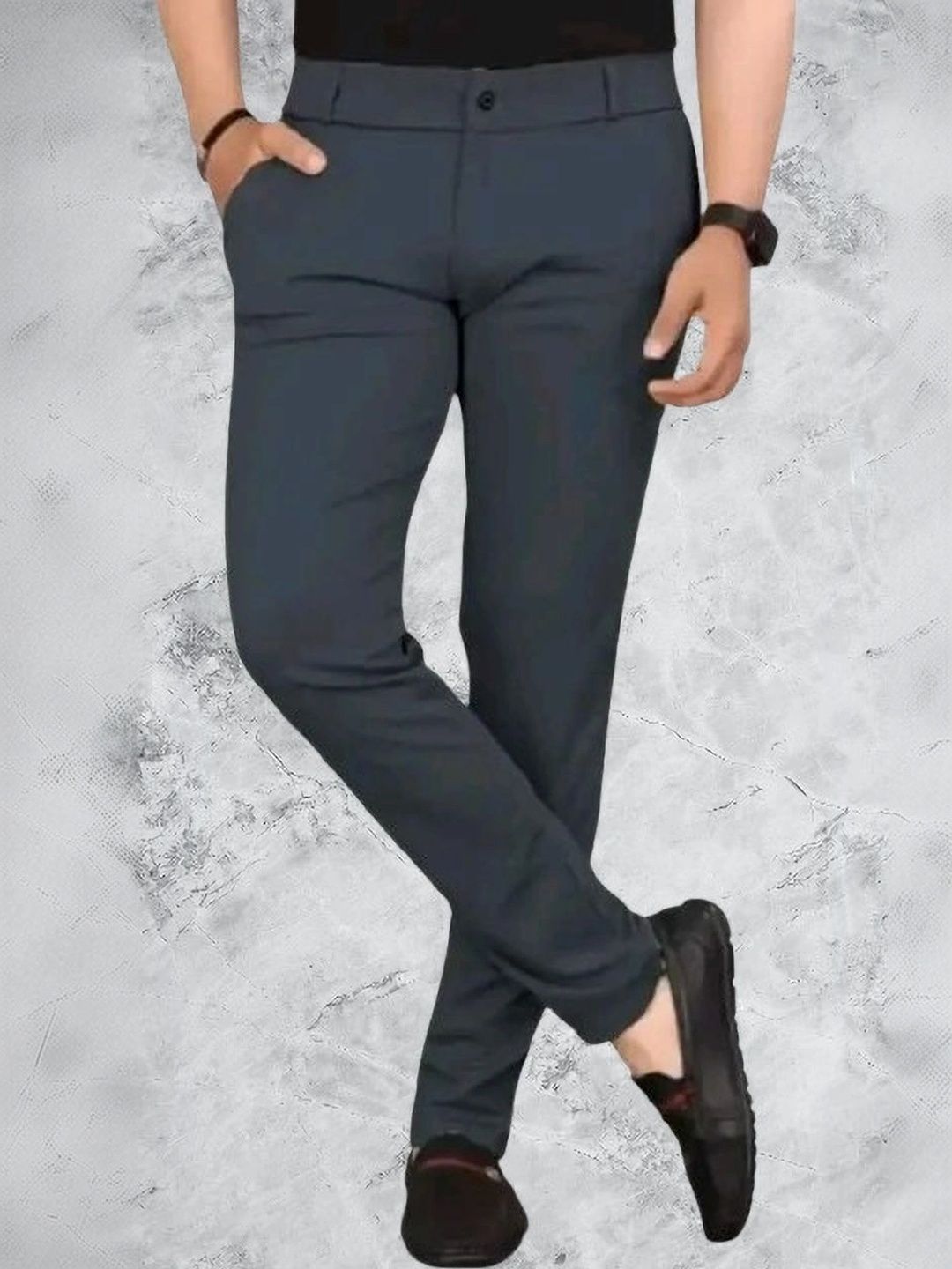 Nitya TrackP Men Smart Slim Fit Trousers-picture-36