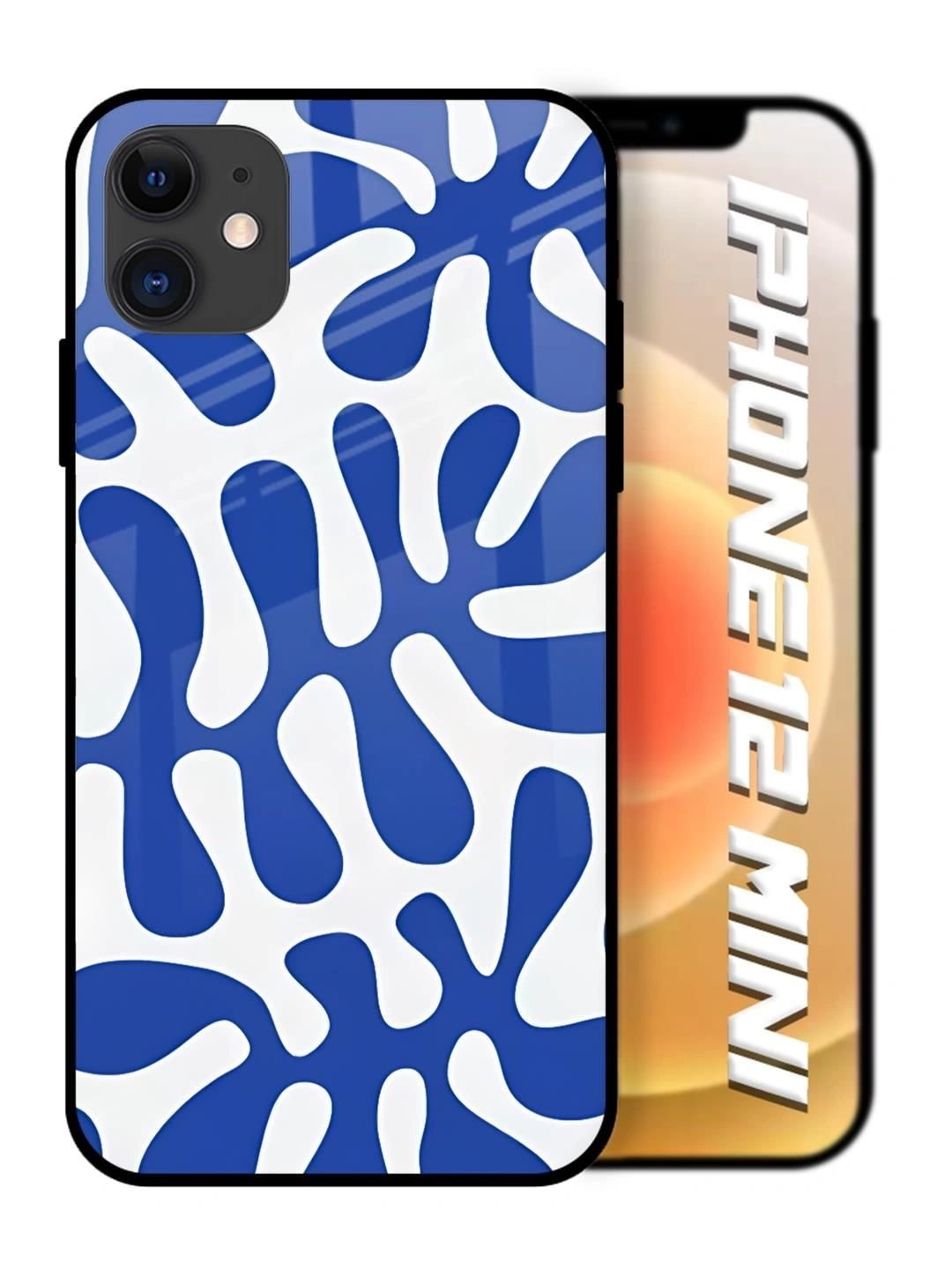 QRIOH Abstract Printed iPhone 12 Mini Back Case Mobile Accessories-picture-42