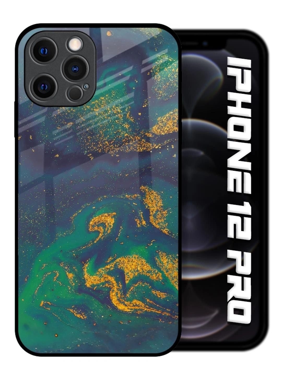 QRIOH Abstract Printed iPhone 12 Pro Back Case Mobile Accessories-picture-56