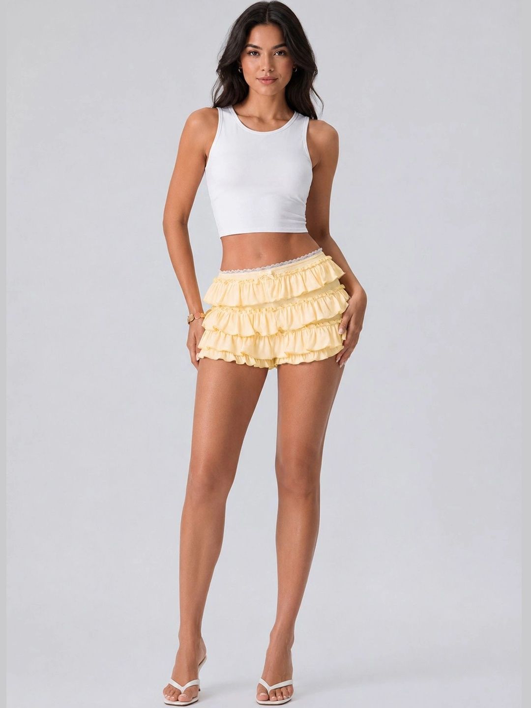 LULU & SKY Women High-Rise Shorts-image-39