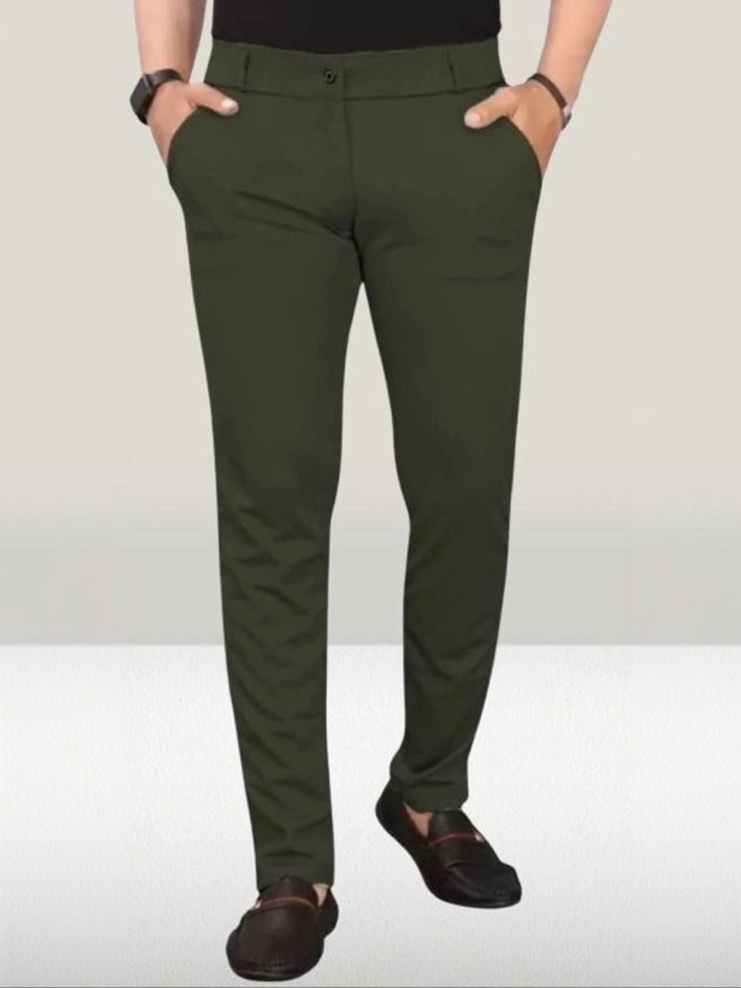 Nitya TrackP Men Smart Slim Fit Trousers-picture-15