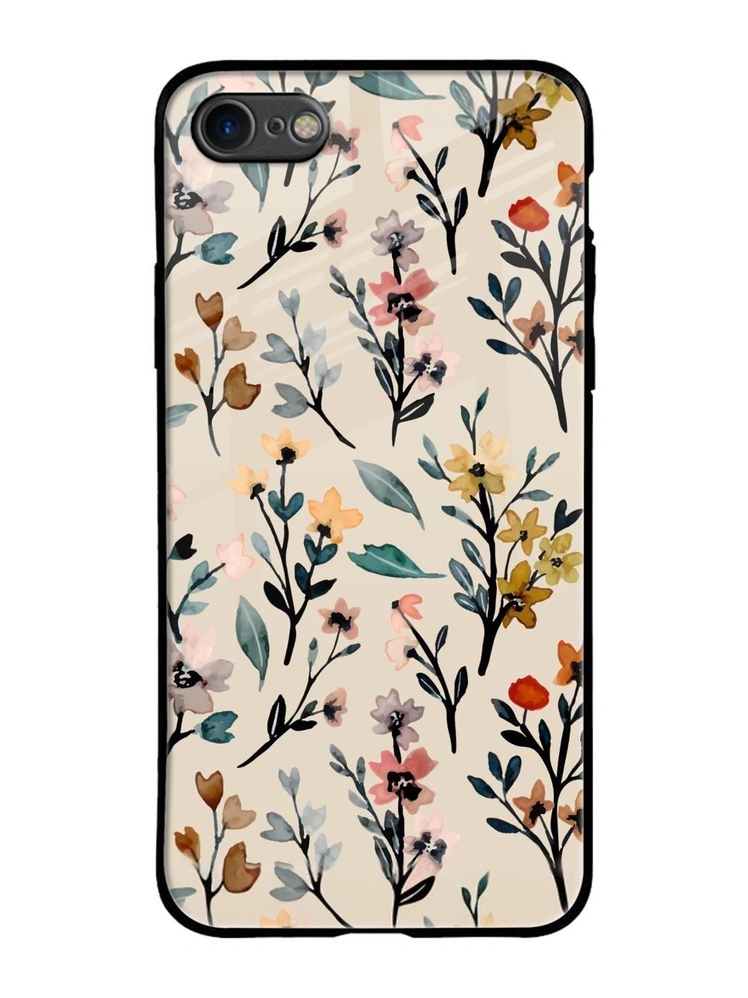 QRIOH Floral Printed iPhone 8 plus Back Case Mobile Accessories-picture-38