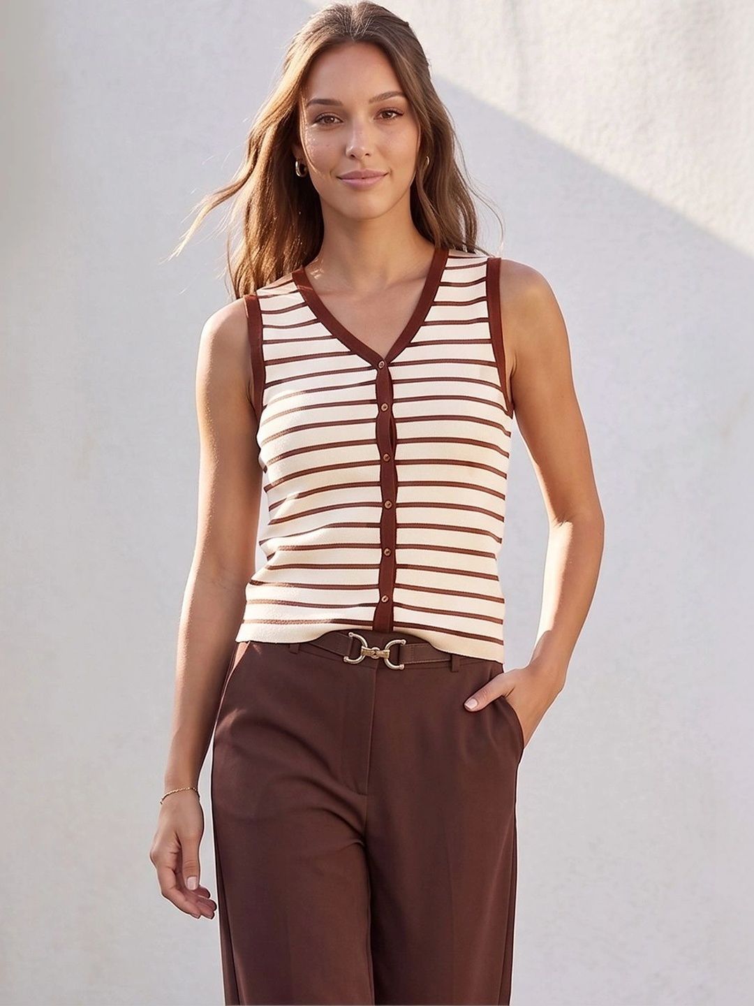 CODE by Lifestyle Striped Top-picture-13