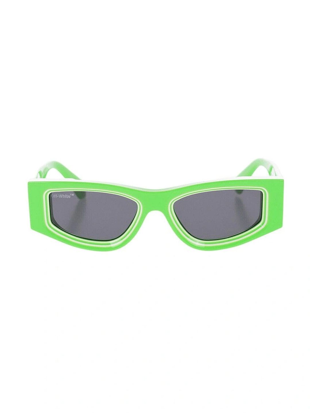 Off-White Unisex Grey Lens & Green Other Sunglasses with-image-43