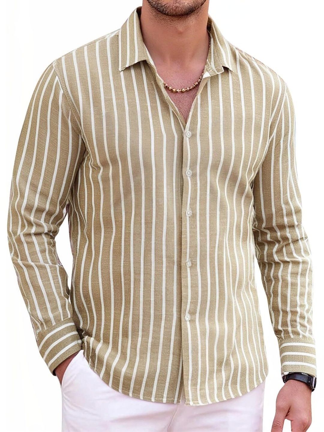 ZELINCO Men Standard Striped Casual Shirt-picture-26
