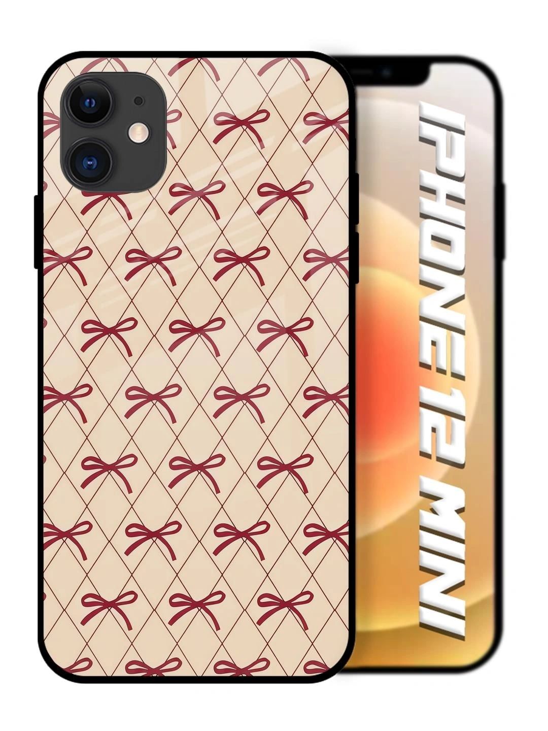 QRIOH Geometric Printed iPhone 12 Mini Back Case Mobile Accessories-picture-44