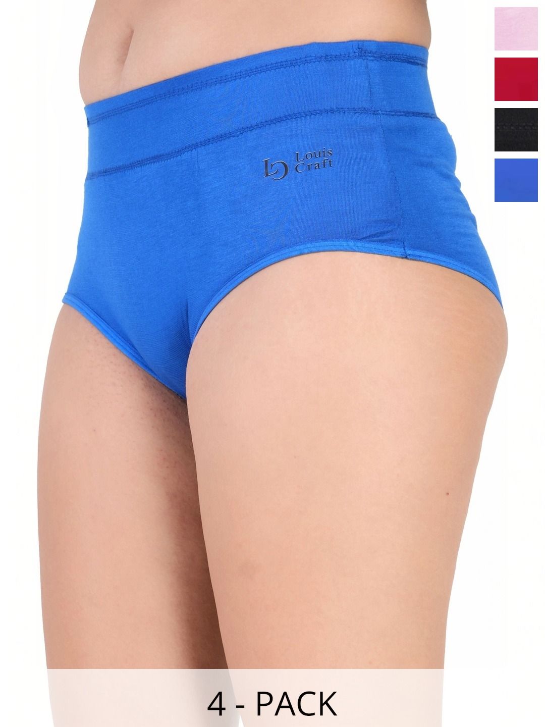 Bebron Women Pack of 4 Assorted Basic Briefs-picture-16