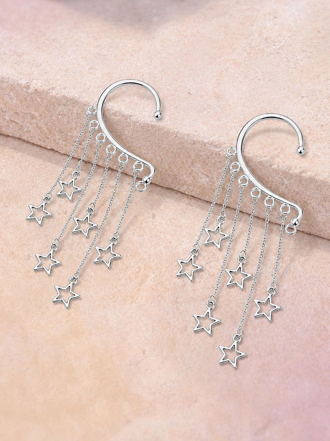 MAZZINI Star Shaped Ear Cuff Earrings-picture-18