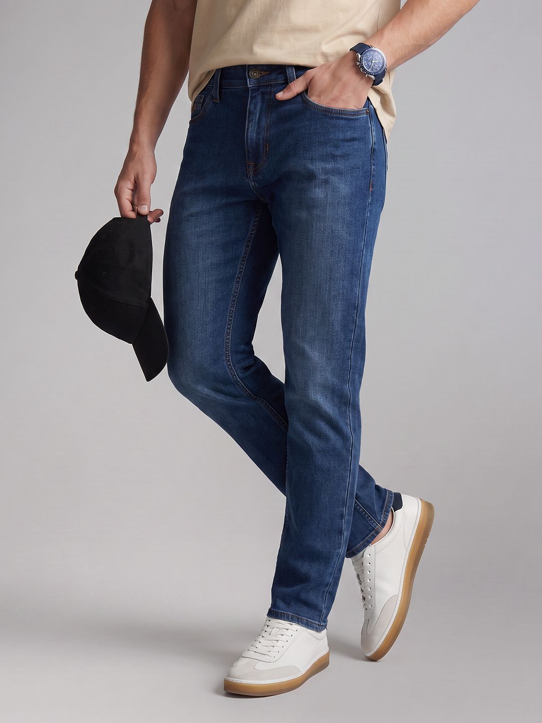 U.S. Polo Assn. Denim Co. Men Brandon-Slim Tapered Fit Light Fade Stretchable Jeans-picture-10