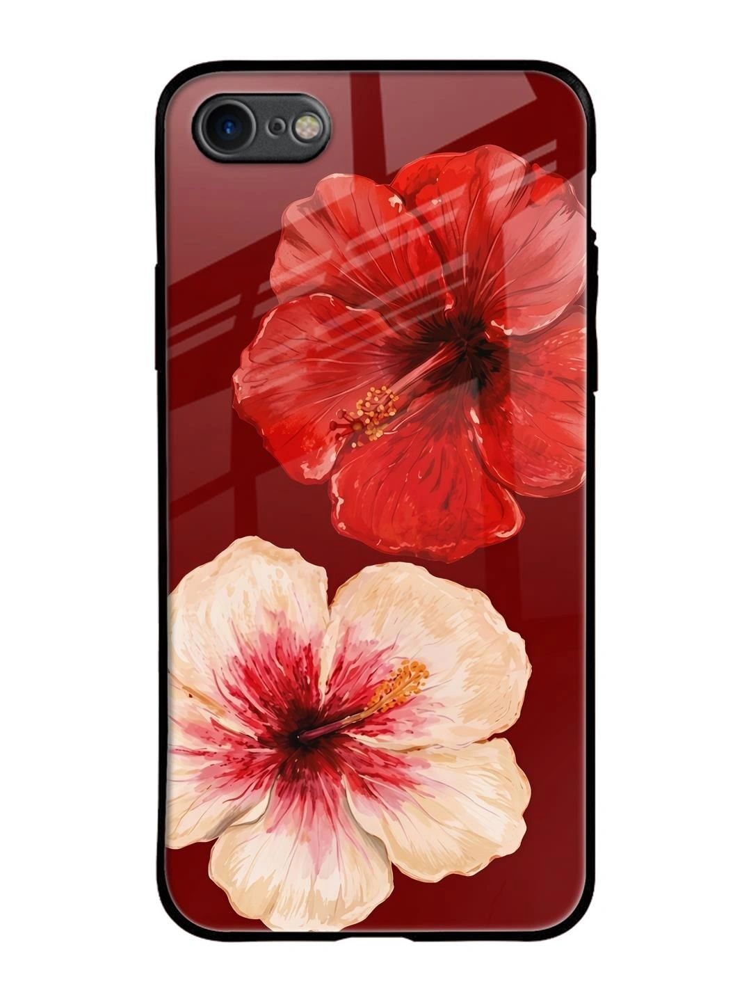 QRIOH Floral Printed iPhone 8 plus Back Case Mobile Accessories-picture-44