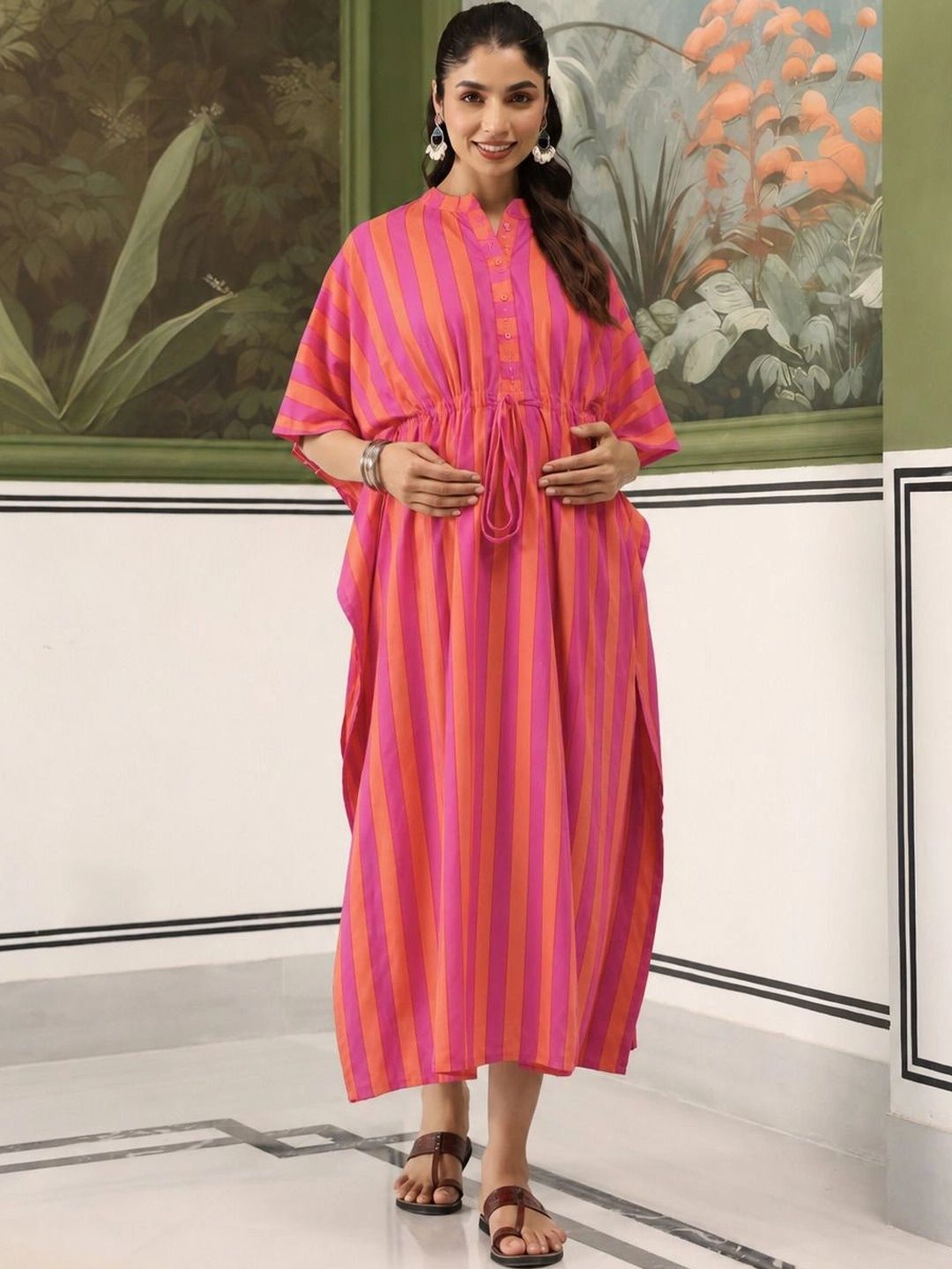 CRAFIQA Striped Nightdress-picture-20
