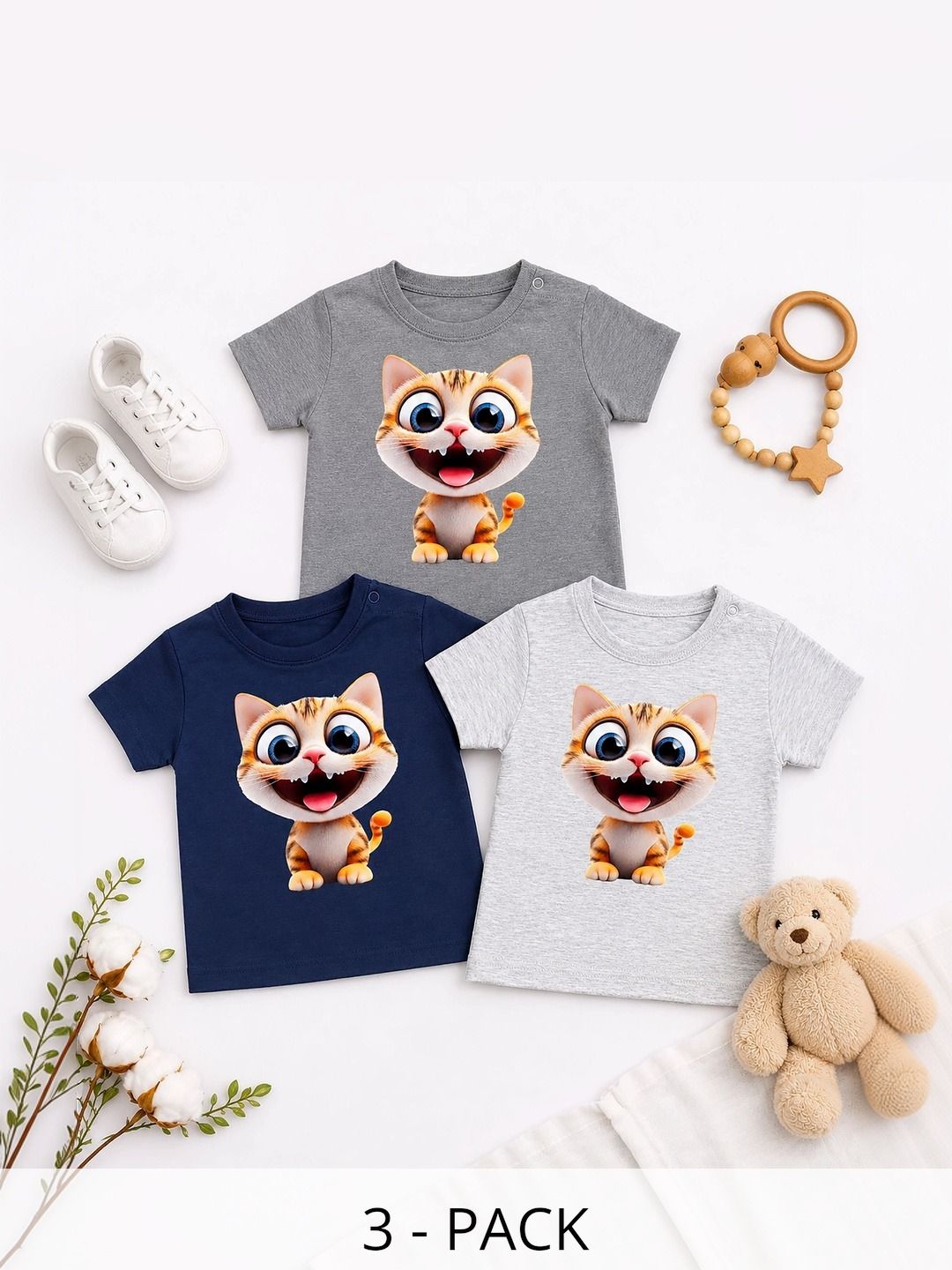 THE MAPLES FASHION Boys 3 Printed T-shirt-picture-15