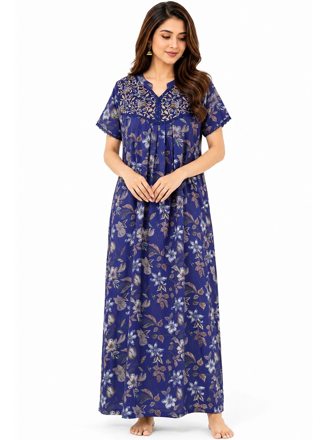Orchid Elegance Printed Maxi Nightdress-picture-27