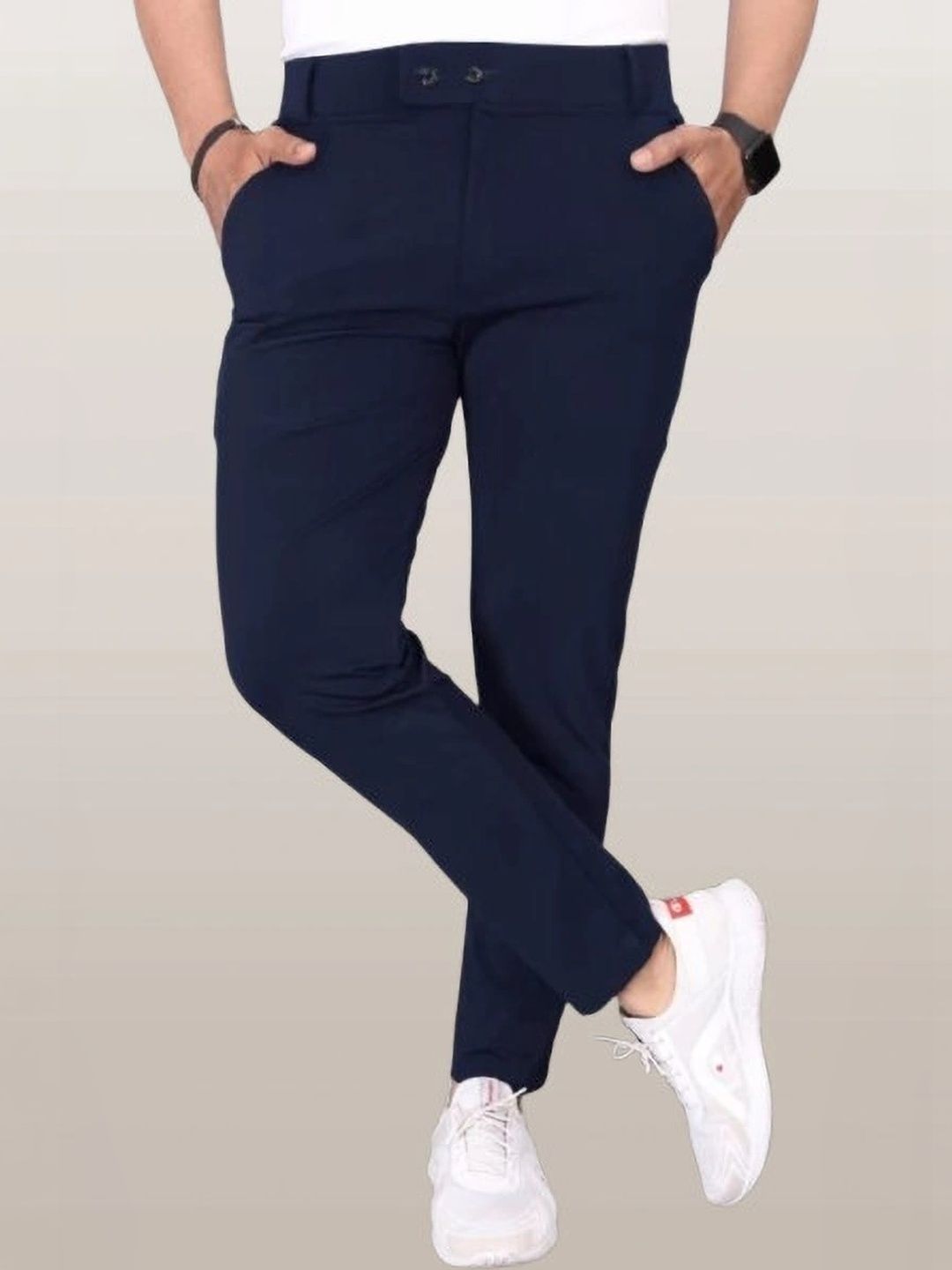 Nitya TrackP Men Smart Slim Fit Chinos Trousers-picture-51