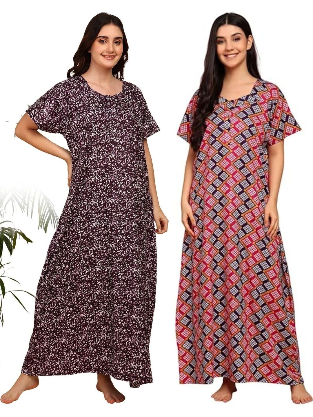 KBNBJ Printed Maxi Nightdress-picture-4