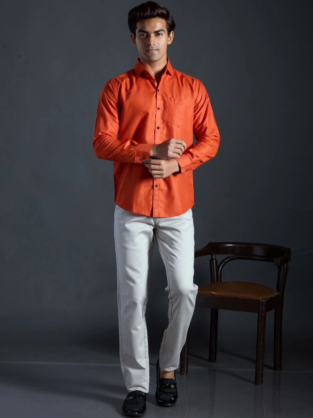 HERE&NOW Men Slim Fit Casual Shirt-picture-18