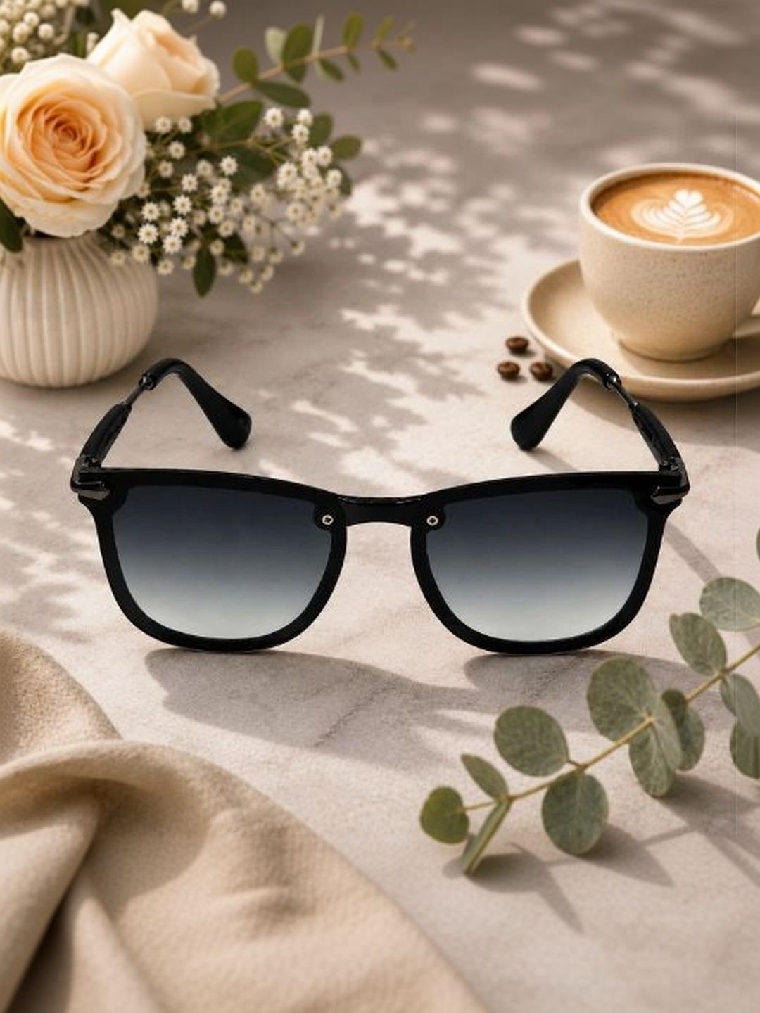 Roadster Unisex Grey Lens & Black Rectangle Sunglasses with-picture-24