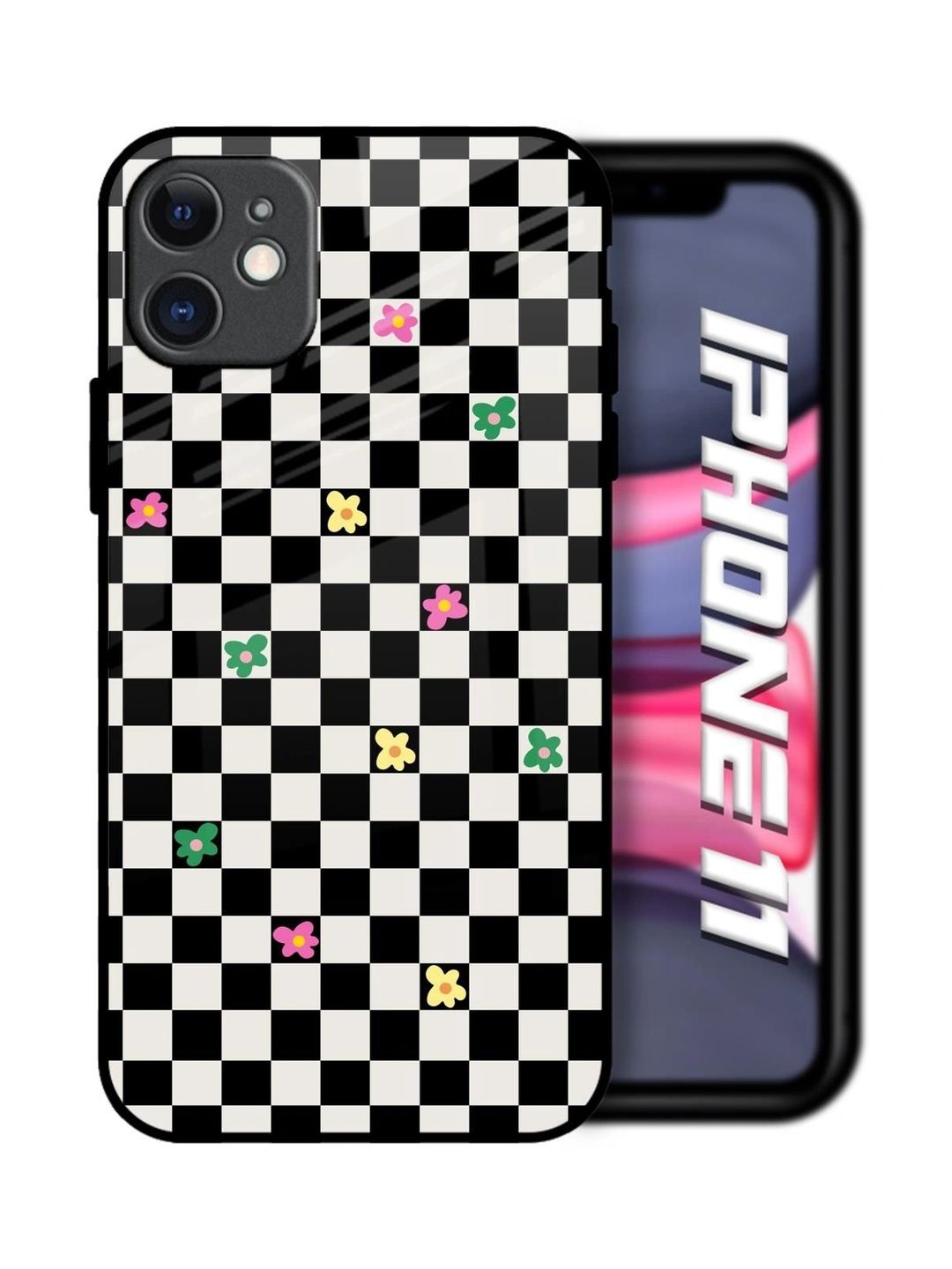 QRIOH Geometric Printed iPhone 11 Back Case Mobile Accessories-picture-15