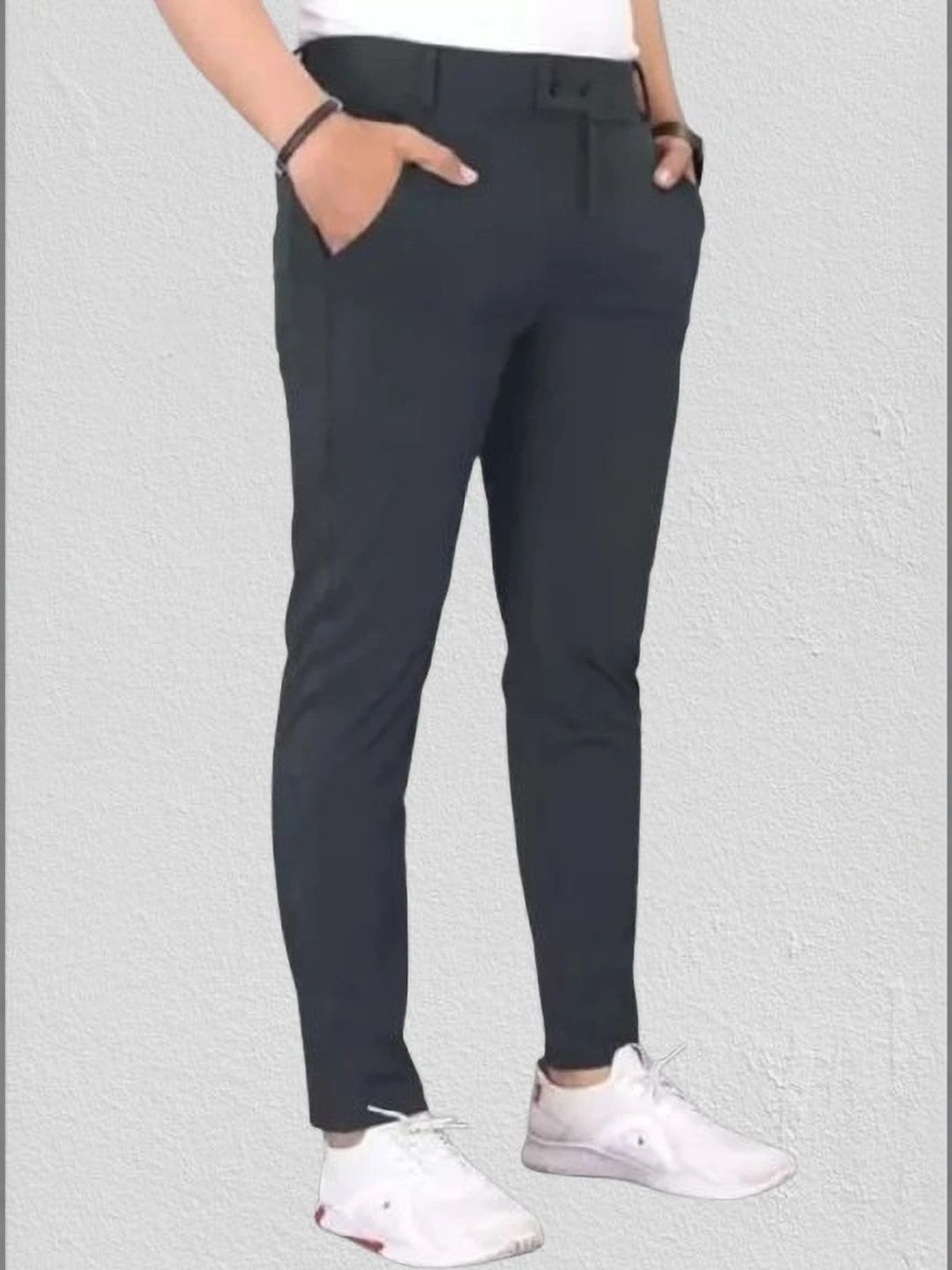 Nitya TrackP Men Smart Slim Fit Trousers-picture-36