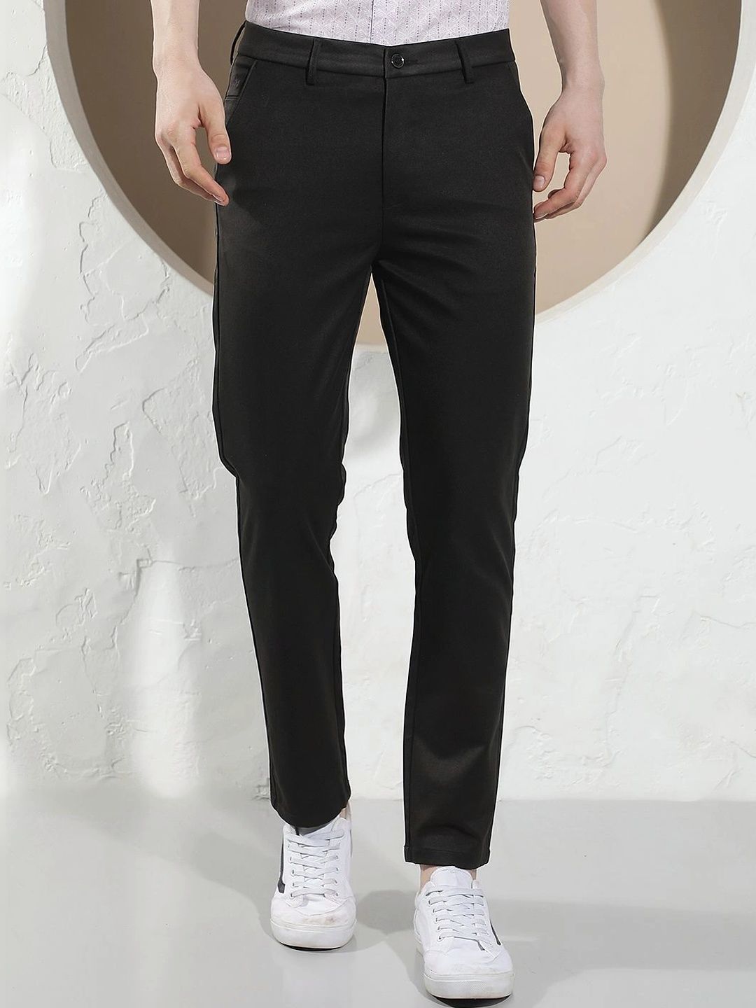 Crimsoune Club Men Slim Fit Chinos Trousers-image-45