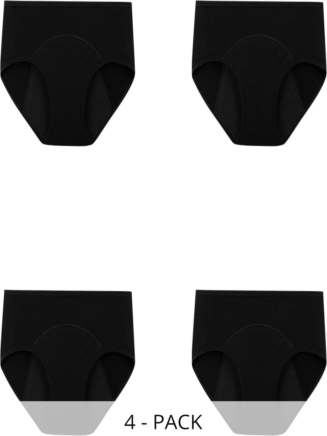 Bebron Women Pack of 4 Assorted Cotton Bikini-picture-24