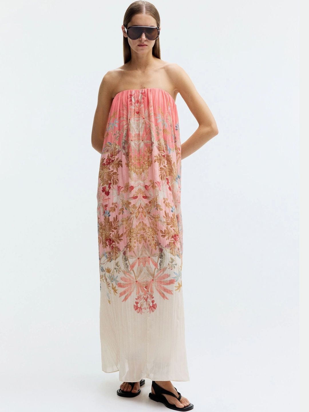 H&M Floral Print Maxi Dress-image-34