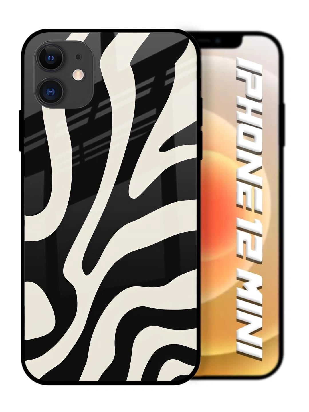 QRIOH Abstract Printed iPhone 12 Mini Back Case Mobile Accessories-picture-45