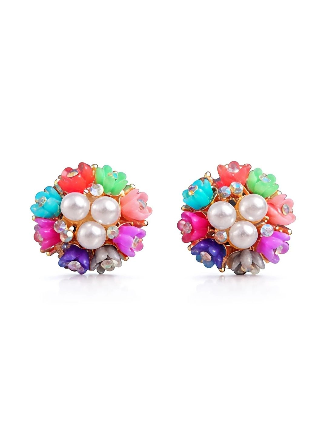 Rayz Collectibles Floral Studs Earrings-picture-36
