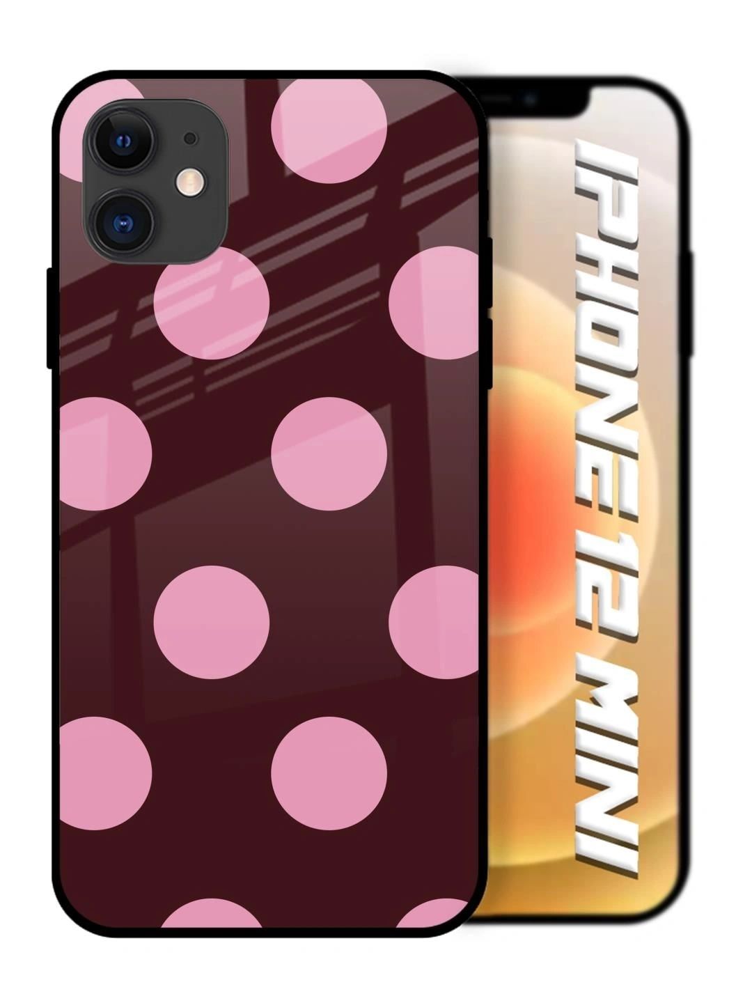 QRIOH Geometric Printed iPhone 12 Mini Back Case Mobile Accessories-picture-46