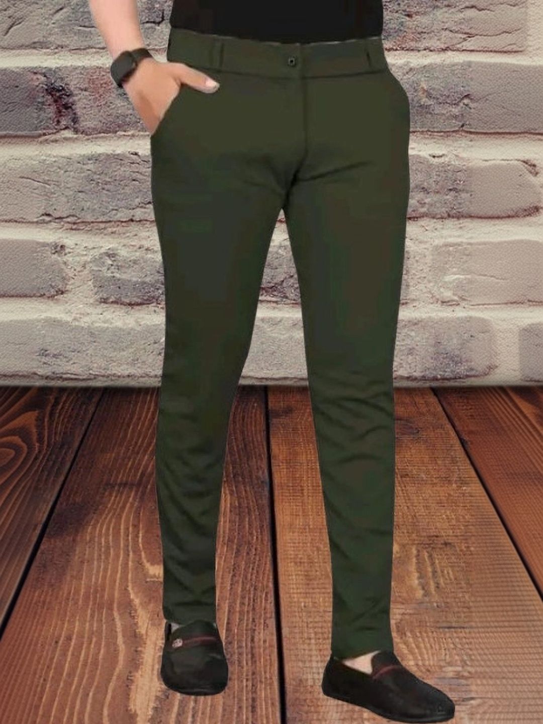 Nitya TrackP Men Smart Slim Fit Chinos Trousers-picture-33