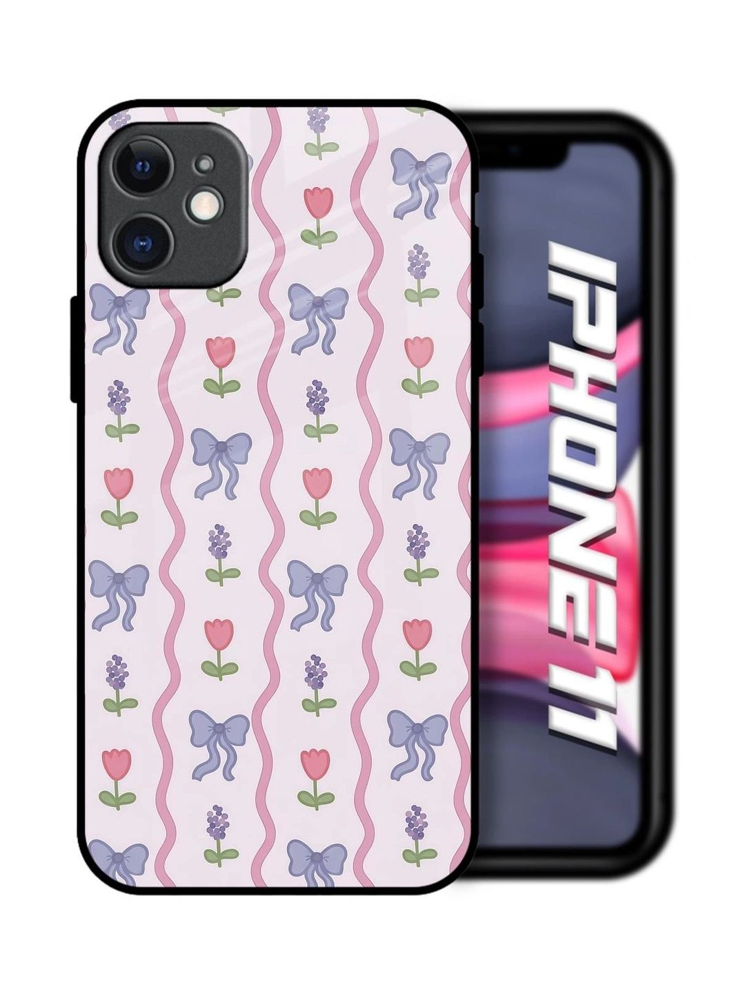 QRIOH Floral Printed iPhone 11 Back Case Mobile Accessories-picture-24