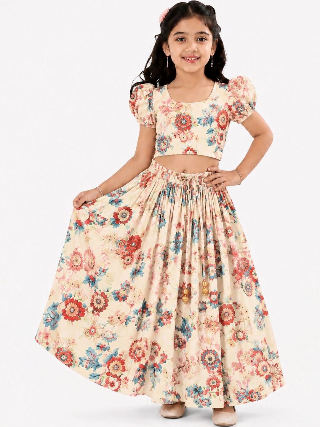 Leons Fab Girls Printed Ready to Wear Lehenga &-picture-16