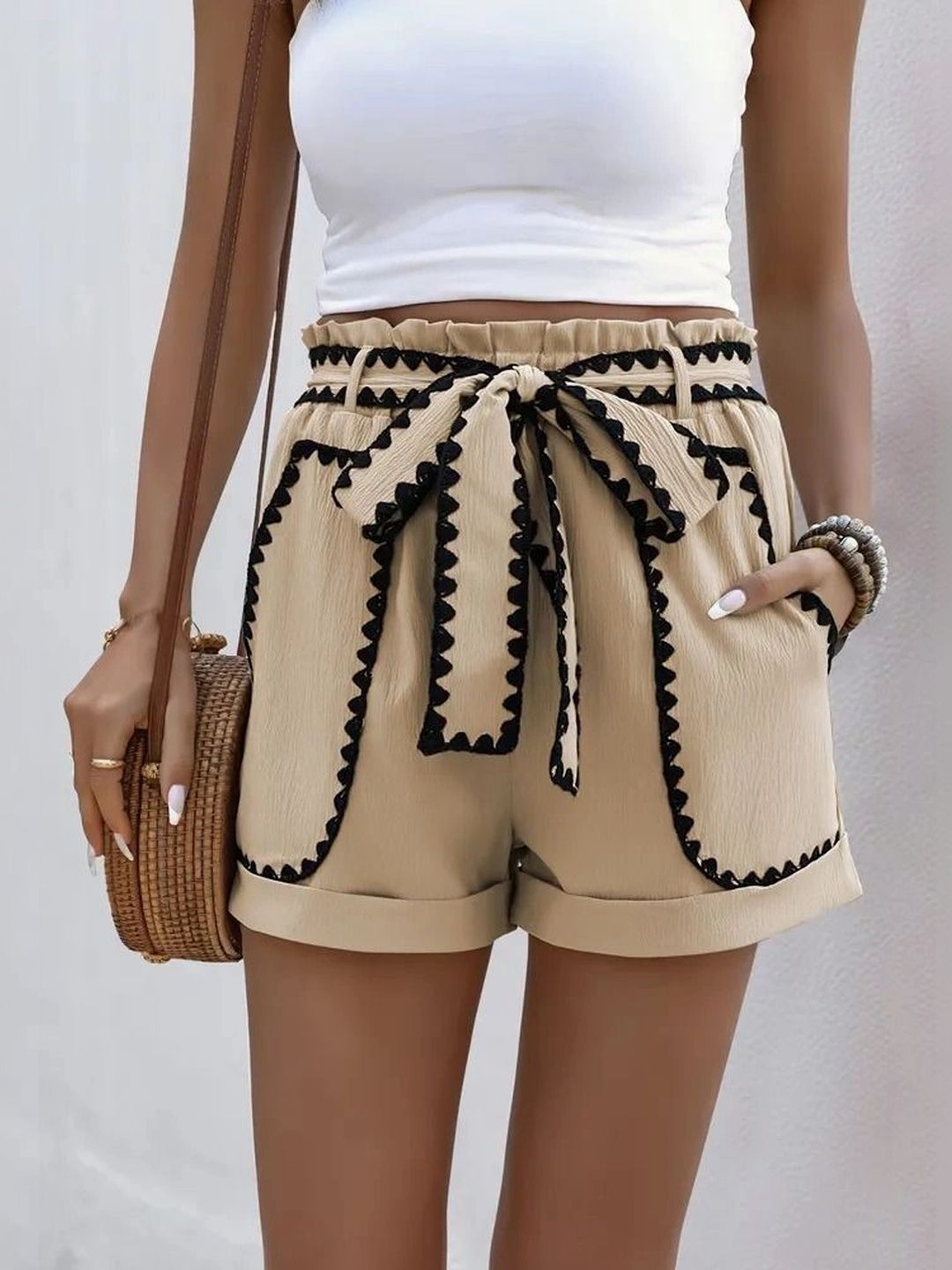 LULU & SKY Women High-Rise Shorts-image-34
