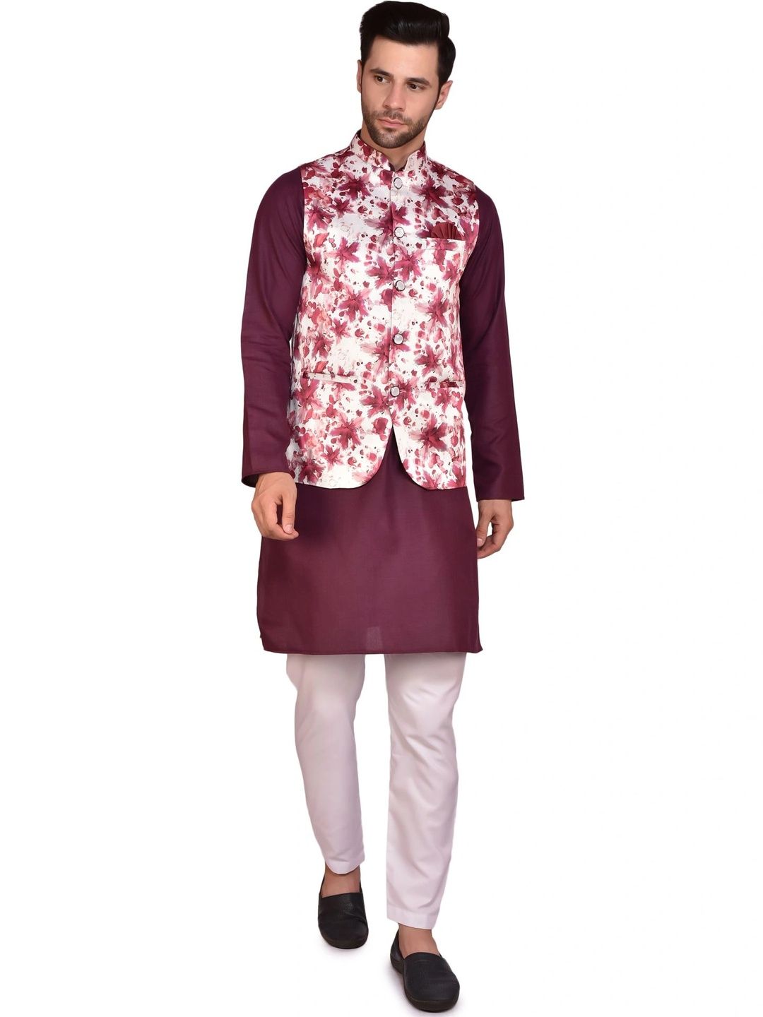 Moda Rapido Men Regular Pure Cotton Kurta with Trousers-picture-30