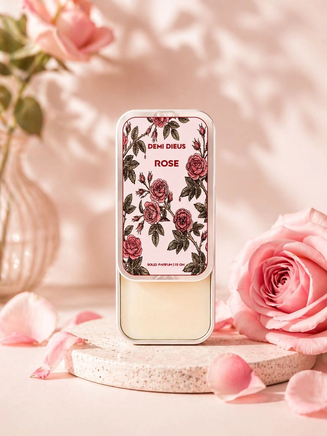DEMI DIEUS Set of 2 Rose & Oud Solid Perfume -15 g Each-picture-0