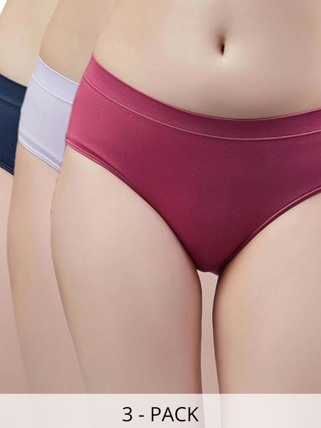 Bebron Women Pack of 3 Assorted Hipster Briefs-picture-16