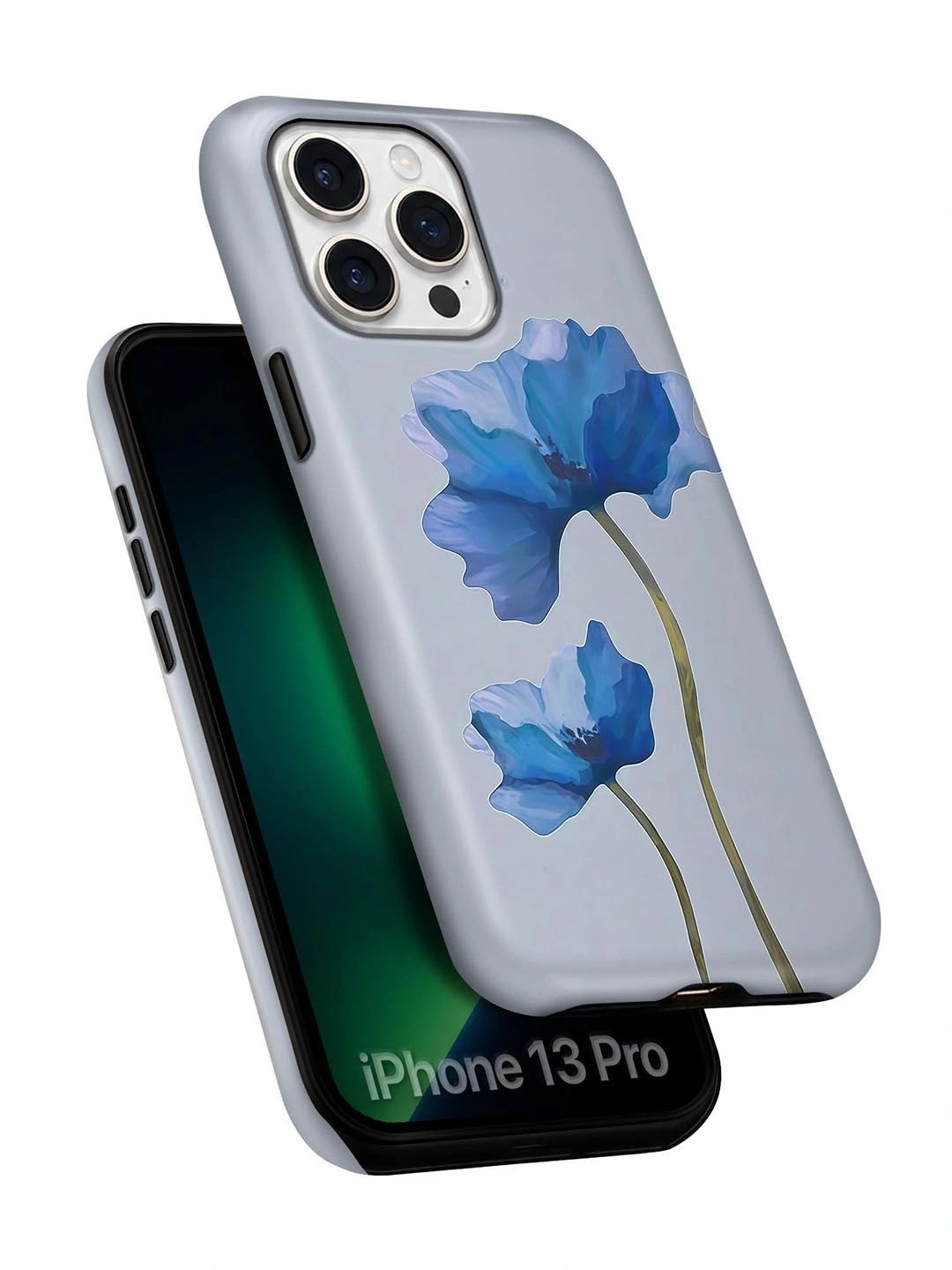 QRIOH Floral Printed iPhone 13 Pro Back Case Mobile Accessories-picture-55