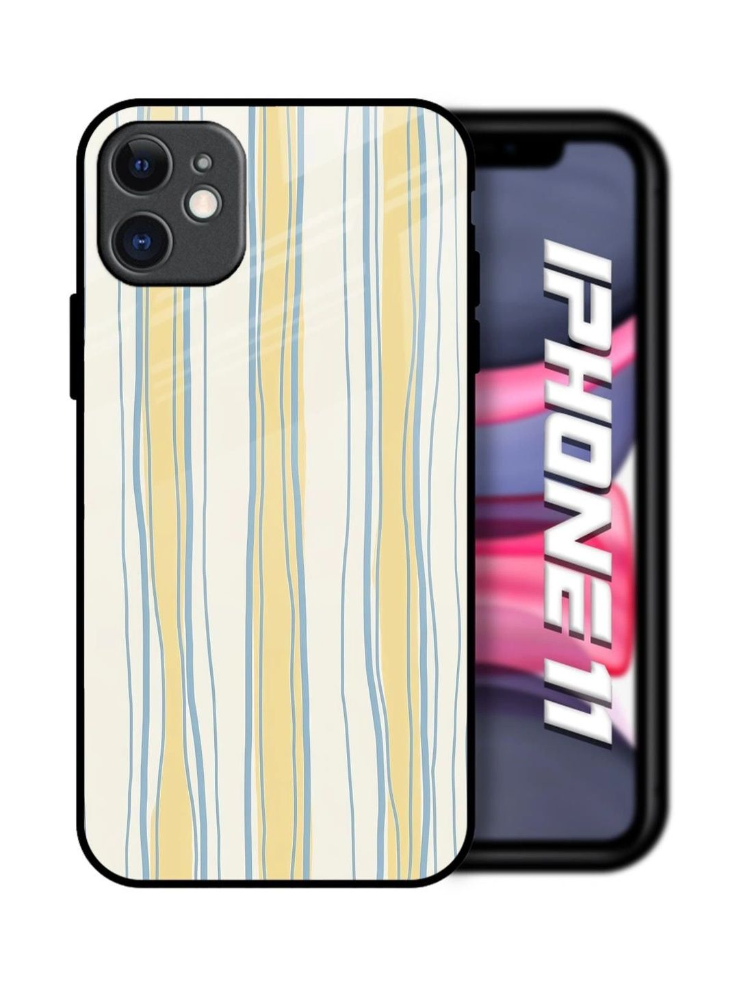QRIOH Geometric Printed iPhone 11 Back Case Mobile Accessories-picture-29