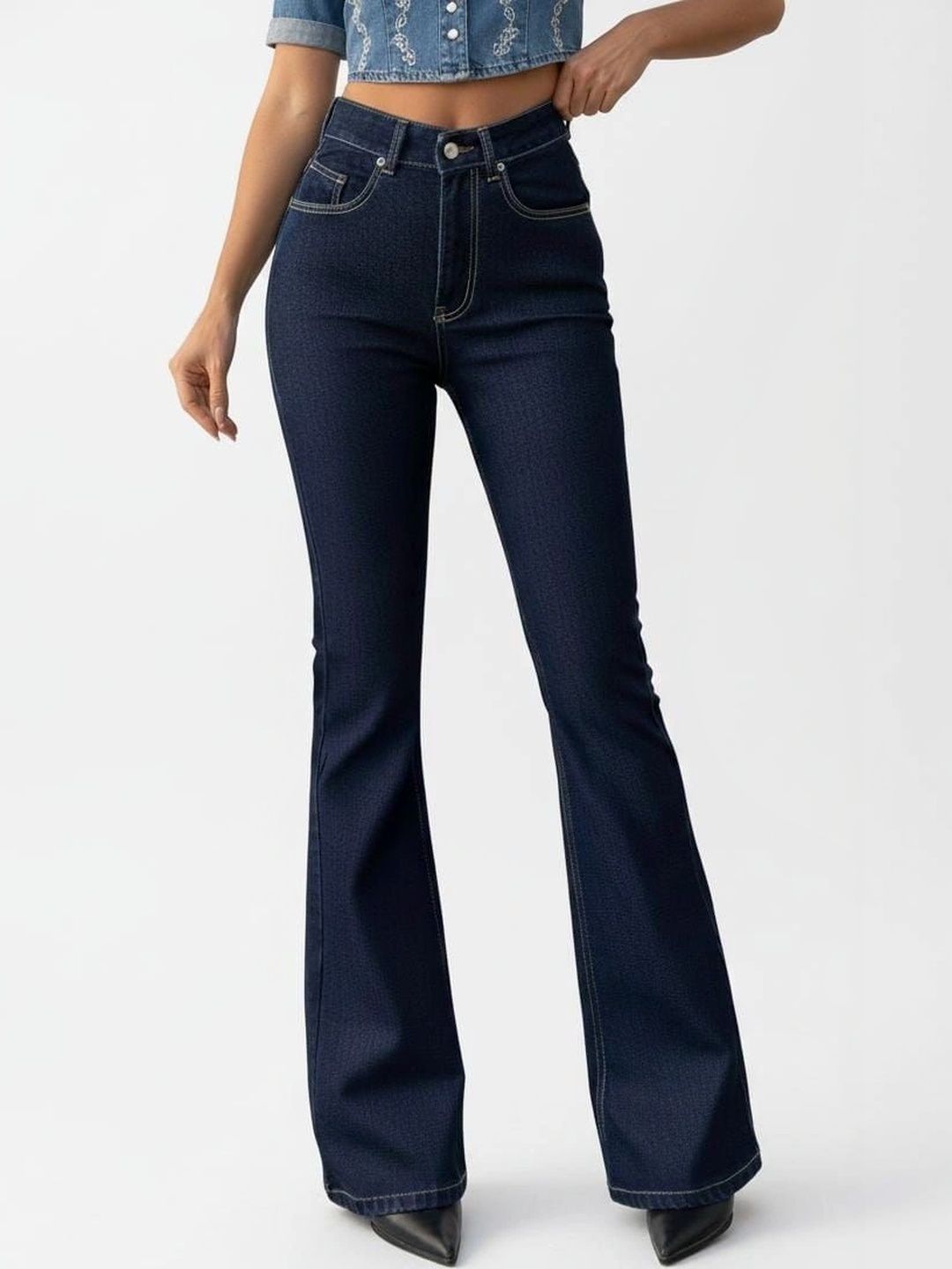 H&H Women Bootcut High-Rise Stretchable Jeans-picture-54