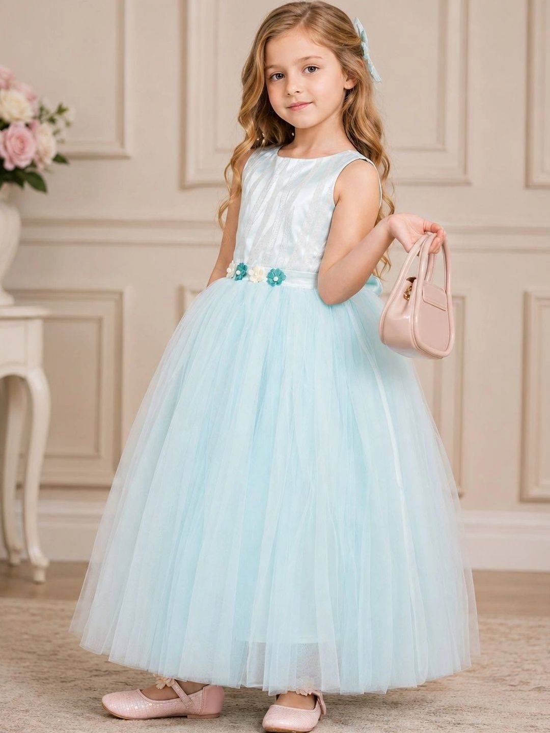 Miss & Chief Ruffled Net Maxi Dress-picture-28
