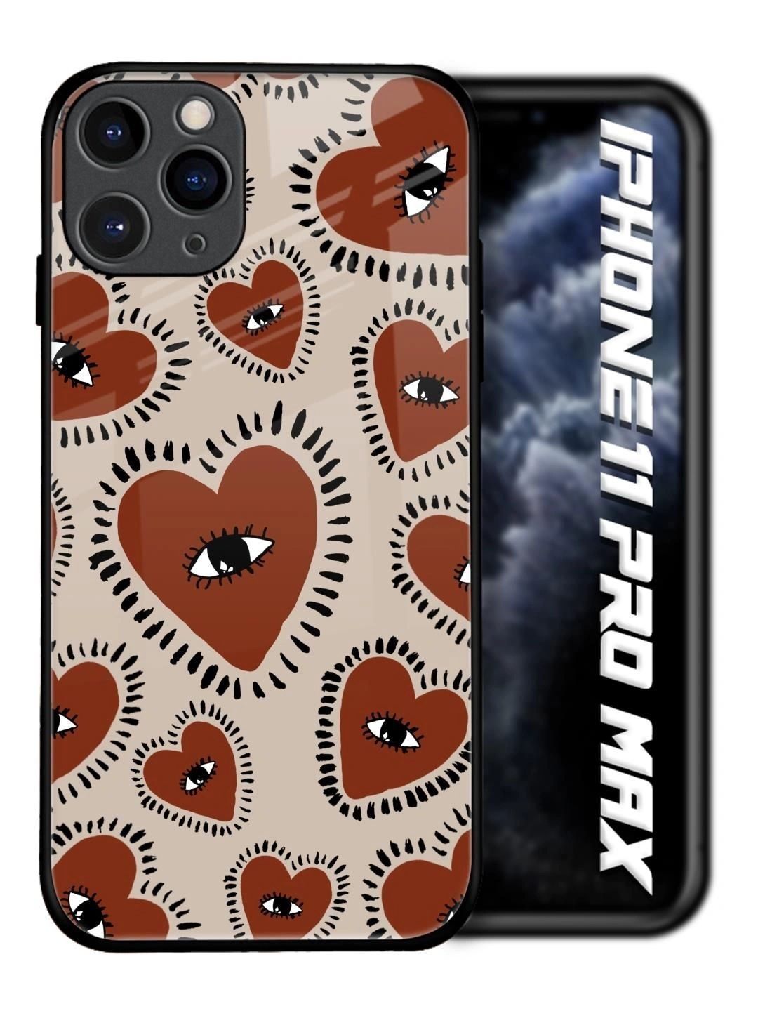 QRIOH Quirky Printed iPhone 11 Pro Max Back Case Mobile Accessories-image-46