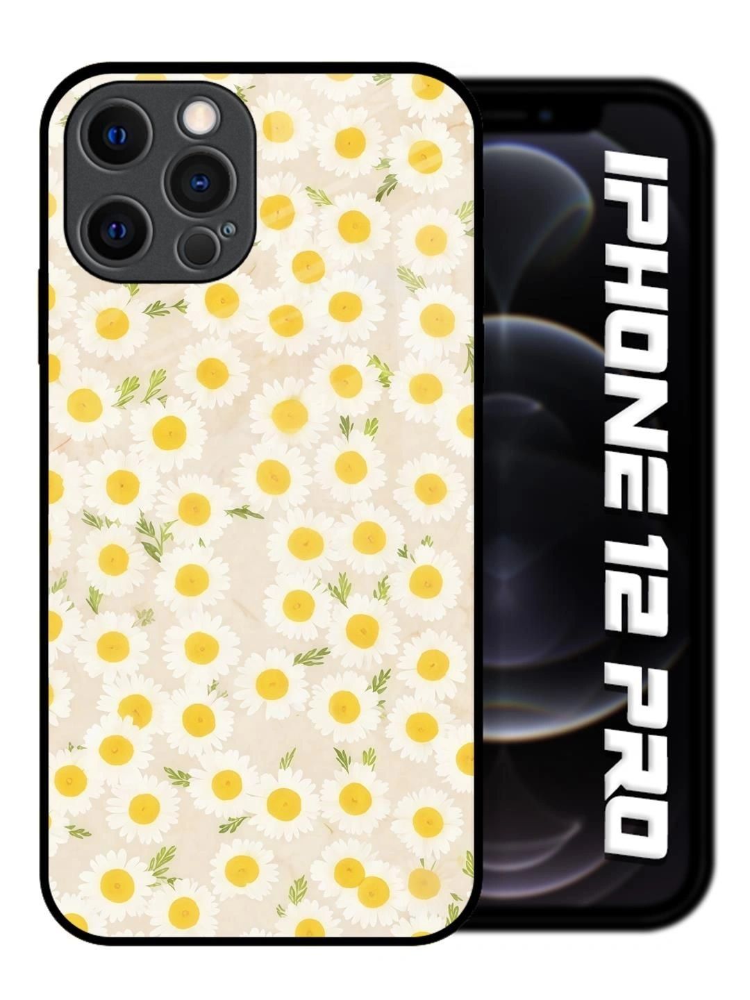 QRIOH Floral Printed iPhone 12 Pro Back Case Mobile Accessories-picture-12