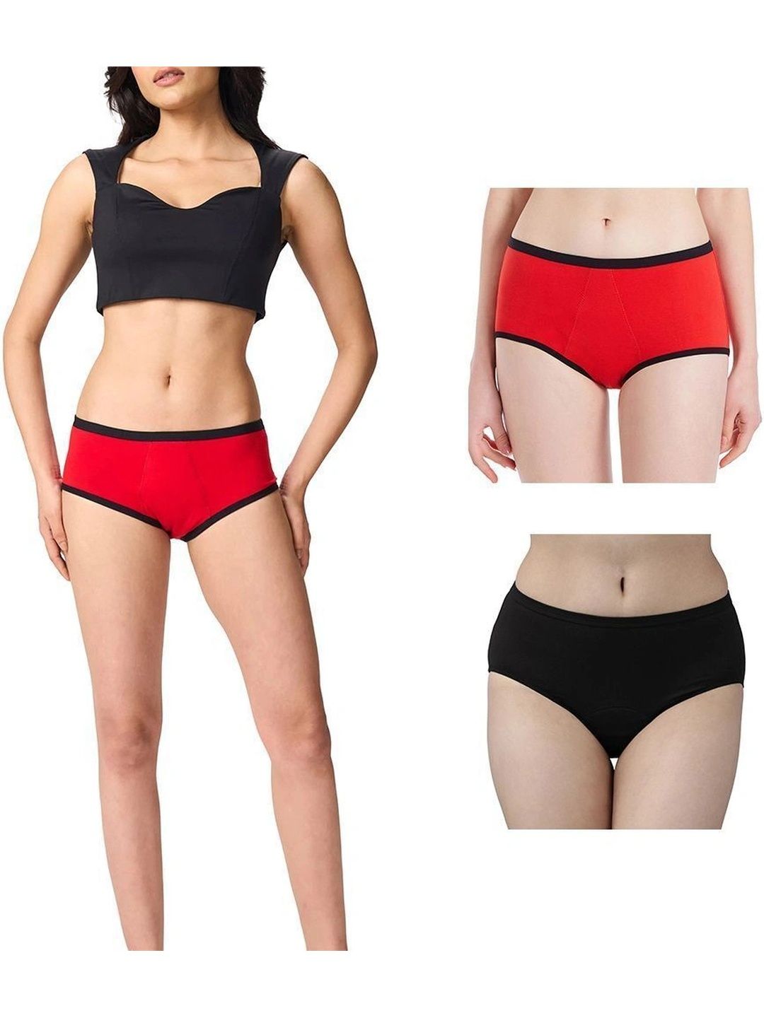 Bebron Women Pack of 2 Assorted Cotton Period Briefs-picture-46