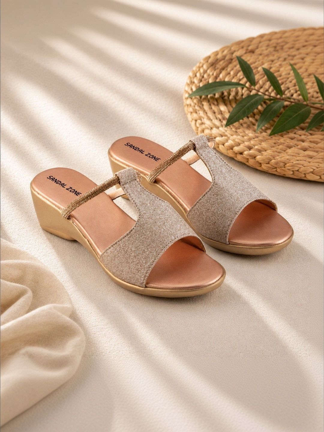 SANDALZONE Textured Party Wedge Sandals-picture-22