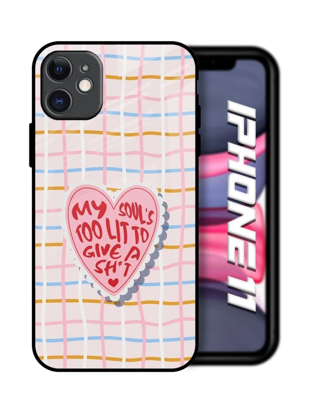 QRIOH Quirky Printed iPhone 11 Back Case Mobile Accessories-image-21