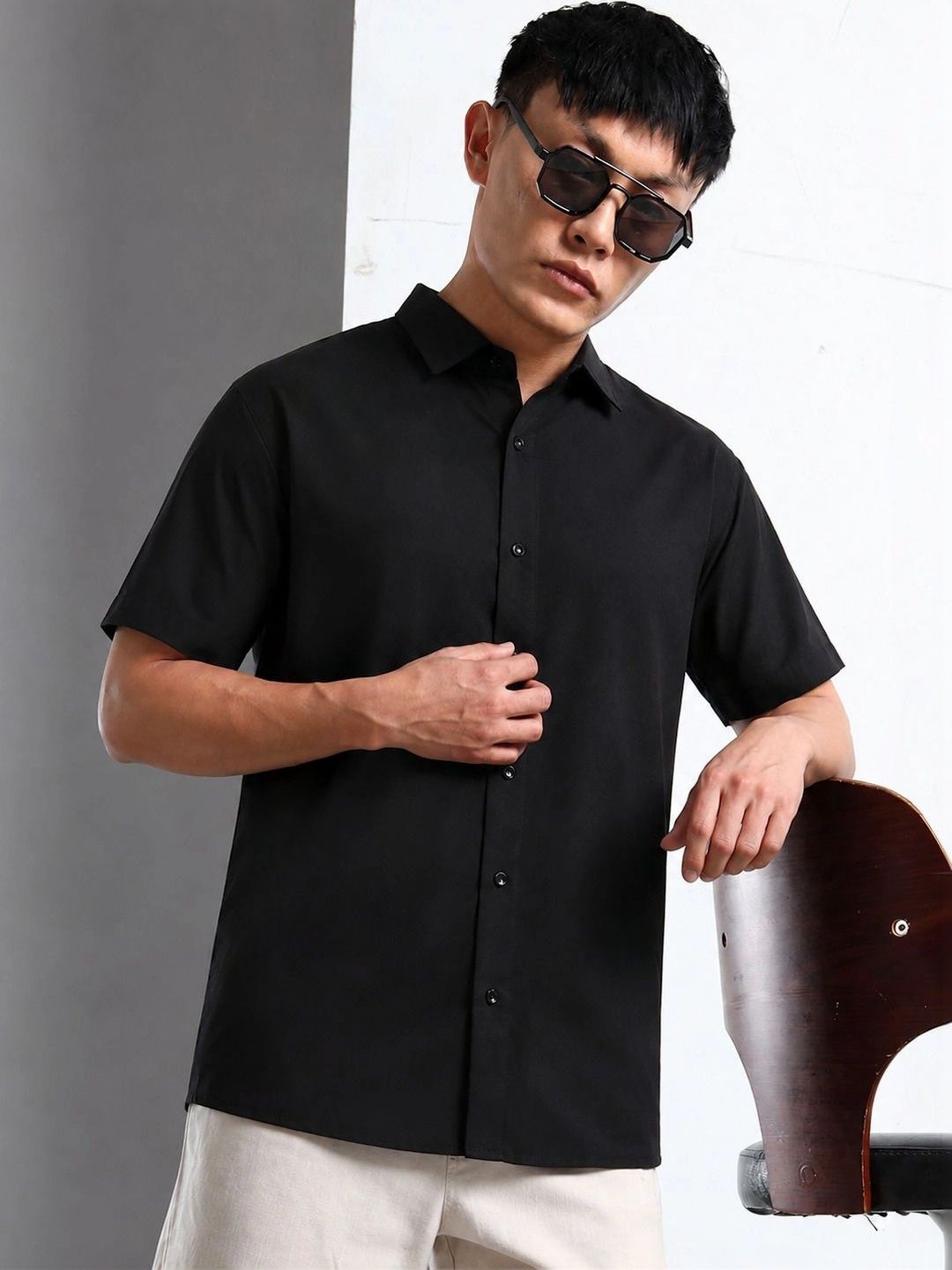THE BIG ATTIRE Men Classic Casual Shirt-picture-33
